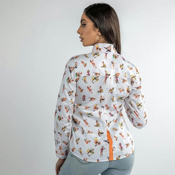 FEMME FATALE  PIN UP GIRLS  WOMENS  PRINT SHIRT - Premium Men's Patterned Shirt by Claudio Lugli | Bold Design, Tailored Fit, Best Printed Shirts