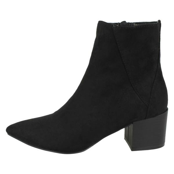 Spot On Ladies Spot On Block Heel Ankle Boot F51139