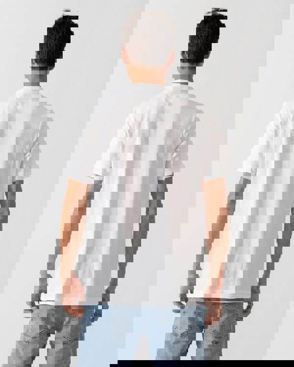 Tommy Hilfiger Brand Love Hilfiger Mens Tee - White - CHO - Designer Mens T-Shirts & Tops