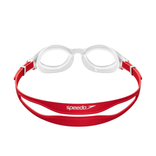 Speedo Unisex Adult 2.0 Biofuse Swimming Goggles - Clear/Red