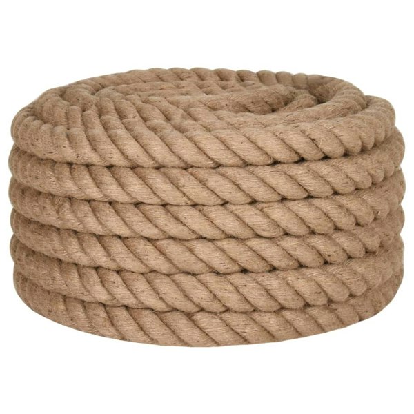 Berkfield Jute Rope 25 m Long 40 mm Thick