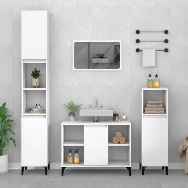 Berkfield Home Berkfield Sink Cabinet White 80x33x60 cm Engineered Wood