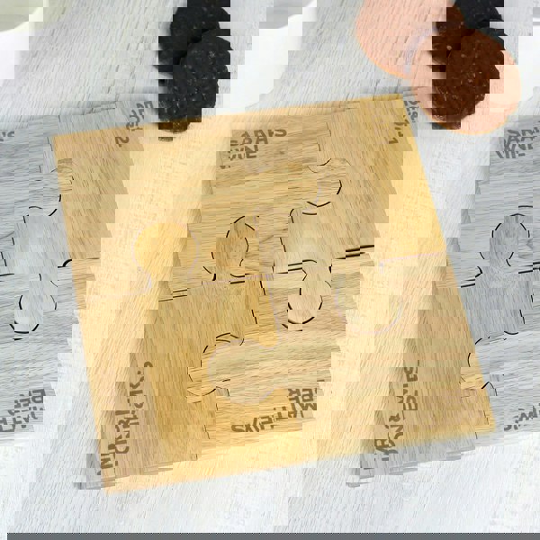 Personalised Memento Company Personalised Free Text Jigsaw Coasters