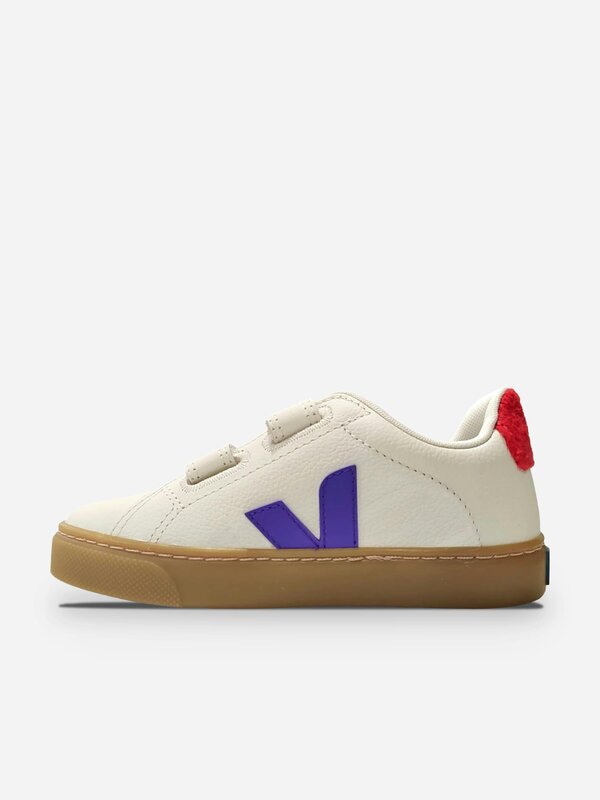 Veja Girls Leather Veja X Jelly Mallow Small Esplar Trainers in White