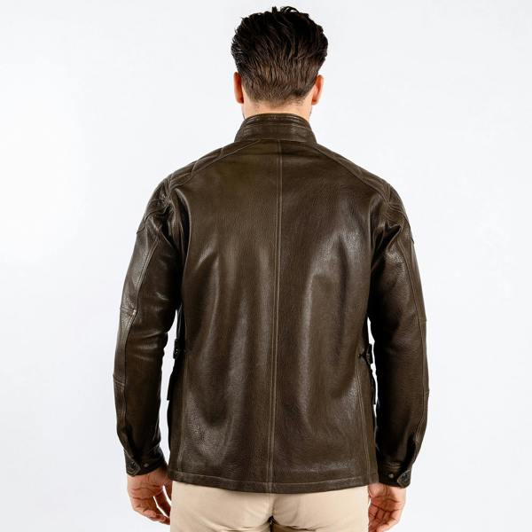 The Expedition Leather Utility Jacket - Premium Men's Patterned Shirt by Claudio Lugli | Bold Design, Tailored Fit, Best Printed Shirts