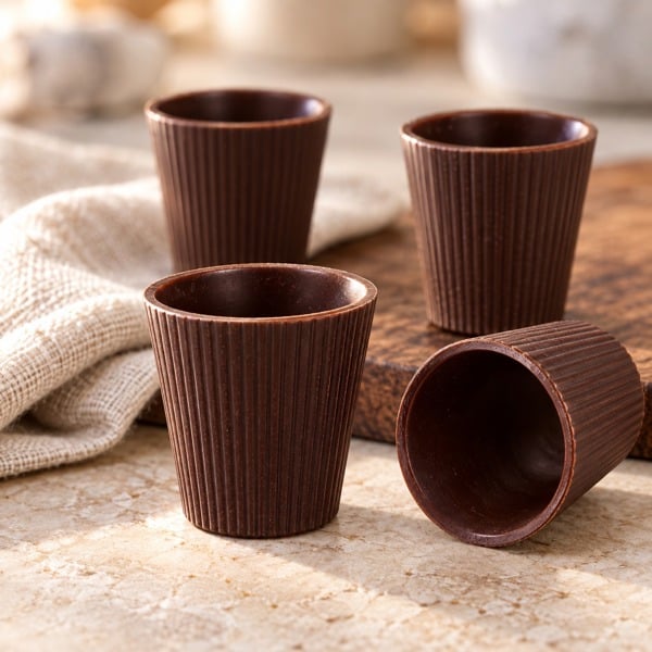 Chocoshot 10 Chocolate Shot Glasses L'chaim Gift Set