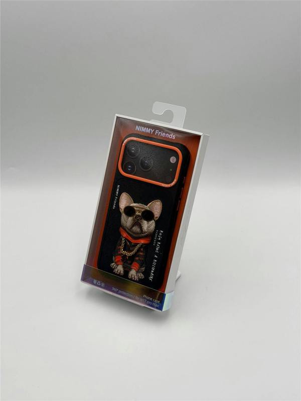 Nimmy Friends Nimmy Glasses Cool Dog Case with MagSafe for iPhone 17 Pro Max 6.9" Black Orange - N-YJ-IP17-PRO-MAX-01
