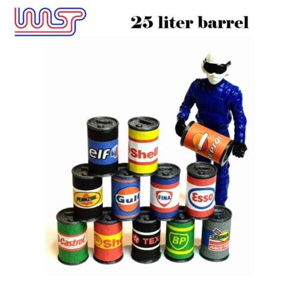 MCSlots Slot Car Trackside Scenery 25L Barrel Drum x 12 New WASP