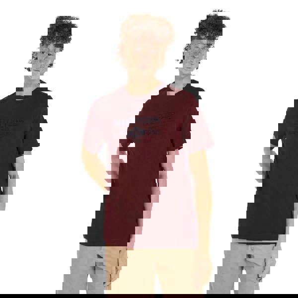 Tommy Hilfiger Mens Embroidered Logo T-Shirt - Purple - 