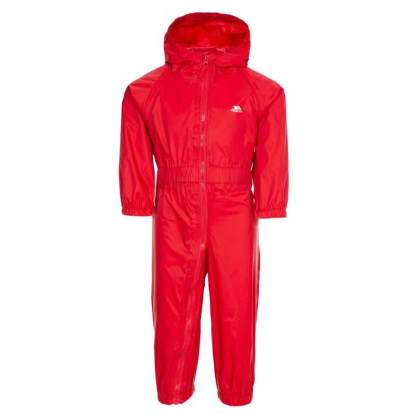 Trespass Babies Button Rain Suit - Red - 