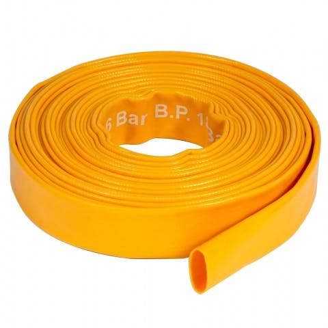 Mylek Pro-Kleen PVC Heavy Duty Layflat Submersible Pump Hose For Flood Water, Hot Tubs, Ponds 10M
