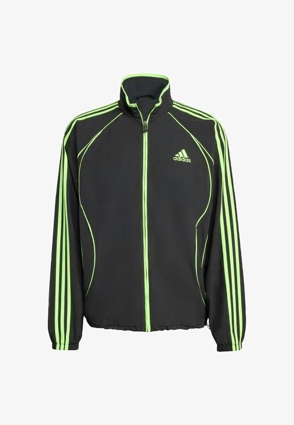 Adidas Originals Teamgeist Training Jacket Black Signal Green