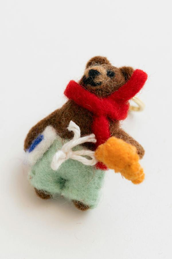 Lily & Me Beau The Bear Felt Keyring