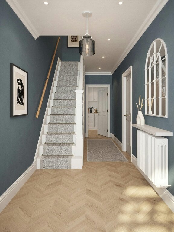 Handrails Direct Stoneleigh Red Oak Straight Flight Handrail