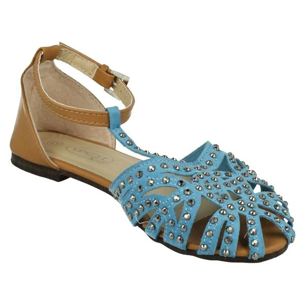 Spot On Girls Spot On T-Bar Diamante Sandals