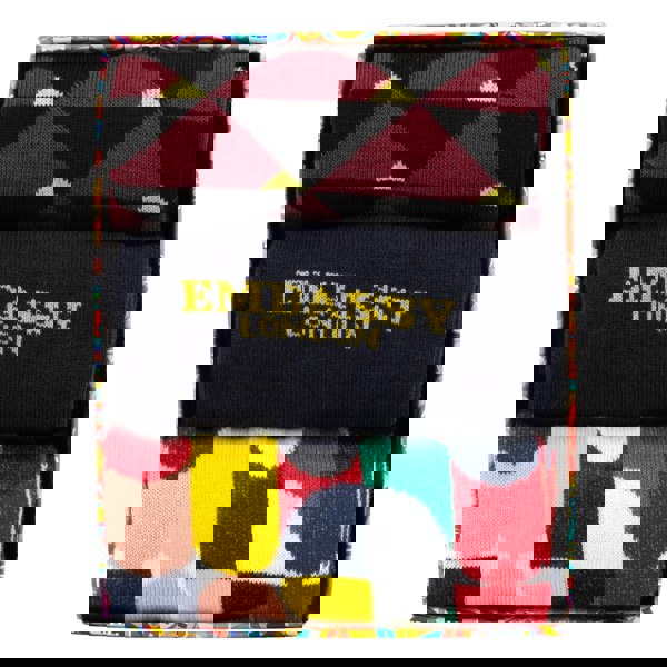 Embassy London Socktopus - Groovy Mix - Men's 3 pack cotton crew socks size UK 6 to 12 in patterns