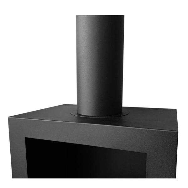 BIOFireplacesGMT Freestanding Bio Fireplace Kozen Black Matt Ventless
