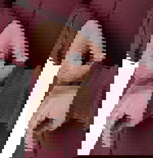 Smart Living Men's Full Zip Hoodie with Soft Touch Fabric and Pockets - Burgundy