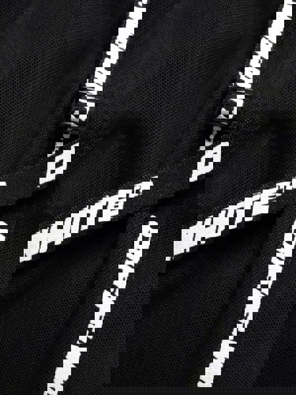 Off White Logo Band Mesh Crossed Body Black - Supplied FashionOff White