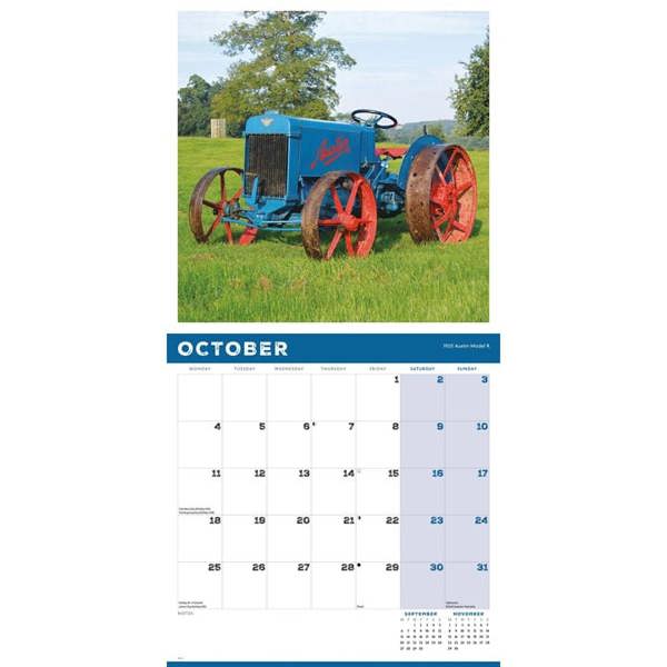 Vintage Tractors Calendar 2027, Wall Calendars, Month To View, Transport, Gift