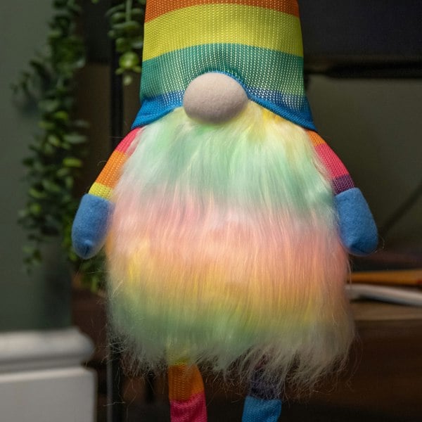 Samuel Alexander 60cm  Battery Operated Lit Standing Christmas Rainbow Gonk