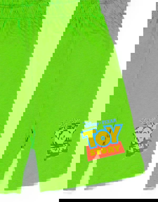 Disney Toy Story Boys Green Buzz Costume Short Sleeve Short Leg Pyjama Set