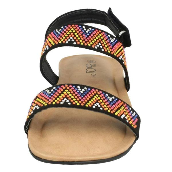 Spot On Girls Spot On Flat Aztec Slingback Sandals