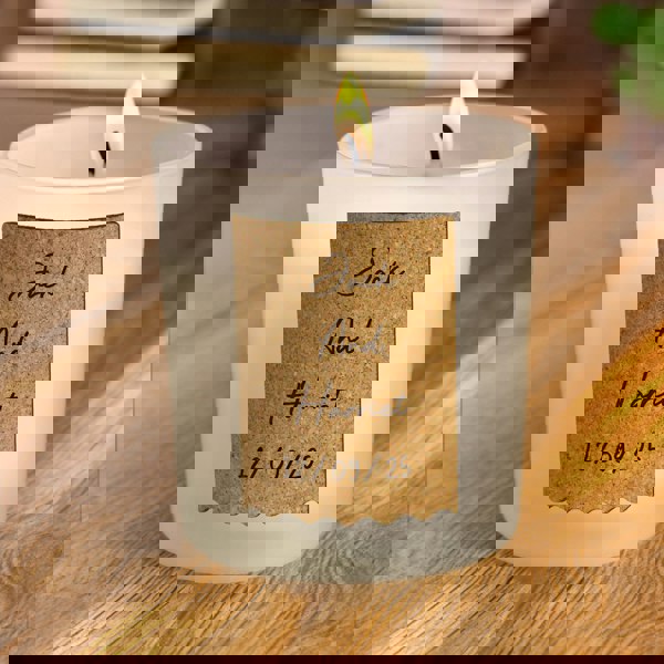 Personalised Memento Company Personalised Cork Label Candle Jar