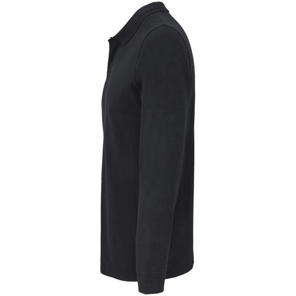 SOLS Unisex Adult Planet Piqué Long-Sleeved Polo Shirt - Black