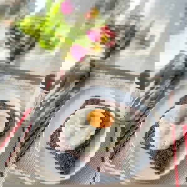 CHOC ON CHOC Giant Chocolate Fried Egg On Toast