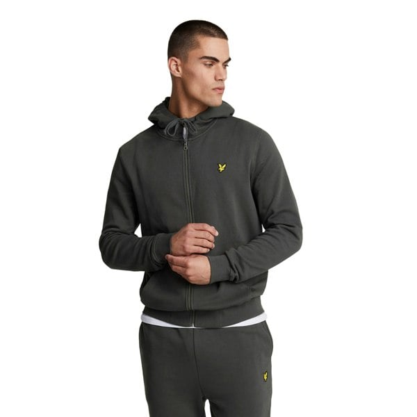 Lyle & Scott Mens Full Zip Hoodie - Gunmetal