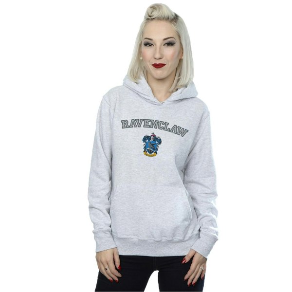 Harry Potter Womens/Ladies Ravenclaw Crest Hoodie - Sports Grey