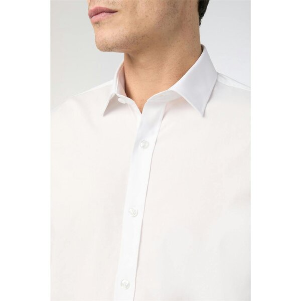 Limehaus Regular Fit White Stretch Shirt