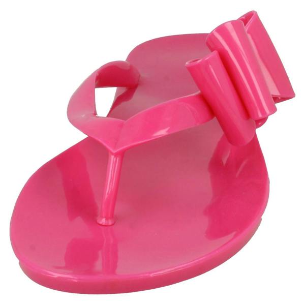 Spot On Ladies Spot On Flat Jelly Toe Post Sandal