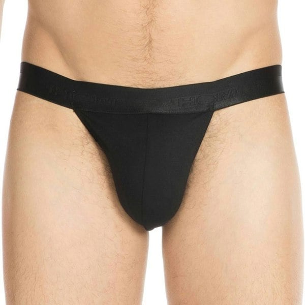 Hom Sports N Colours Tanga Brief, Black