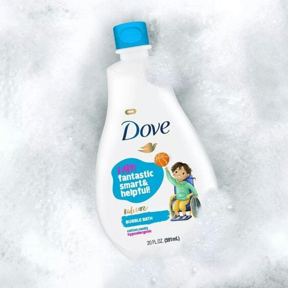 Dove Foaming Fun Kids Care Bubble Bath Duo Pack Cotton Candy & Berry, 591ml