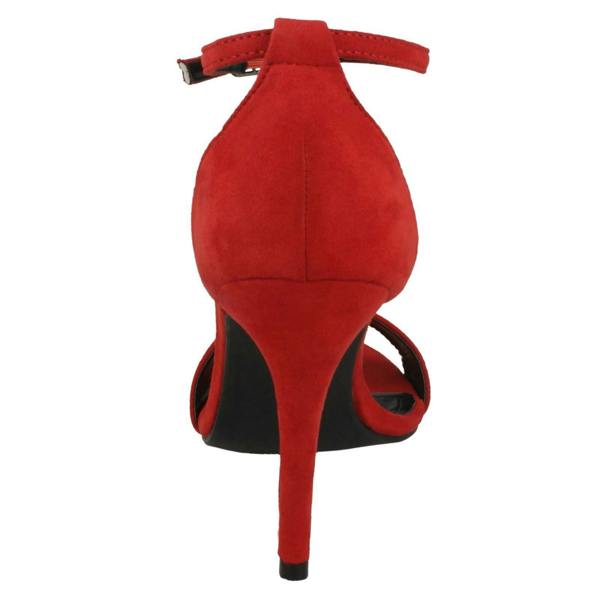 Spot On Ladies Spot On High Heel Mule Sandals