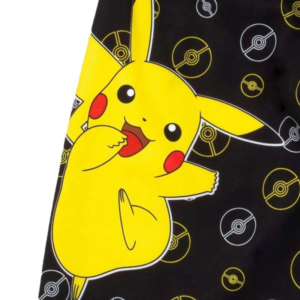 Pokemon Boys Pikachu Pokeball Swim Shorts - Black/Blue