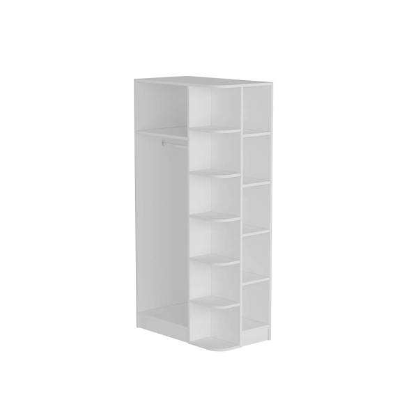 Destina Home Luses Compact Wardrobe with Cabinets and Shelves