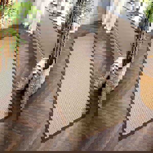 Origins Sisal Boucle with Mocha Border