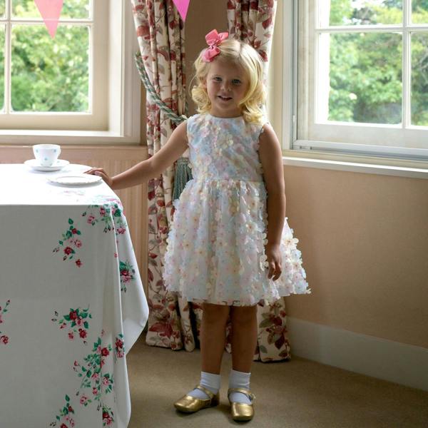 Rachel Riley Flutter Flower Party Dress