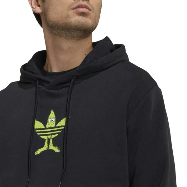 Adidas Unisex Adult Originals Graphic Print Long-Sleeved Hoodie - Black - 