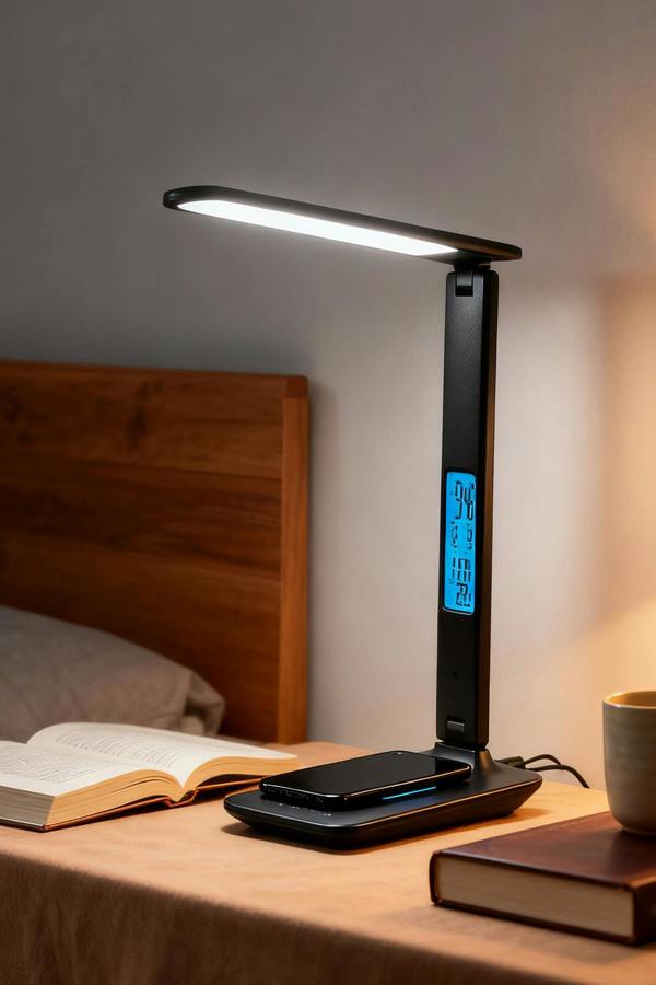 Dimmable LED Desk Lamp with Wireless Charger