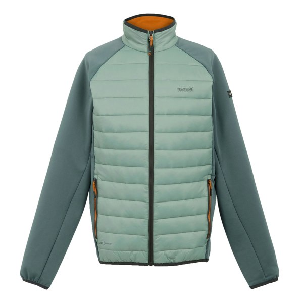 Regatta Mens Clumber IV Full Zip Hybrid Jacket - Glacier/Stormy Weather