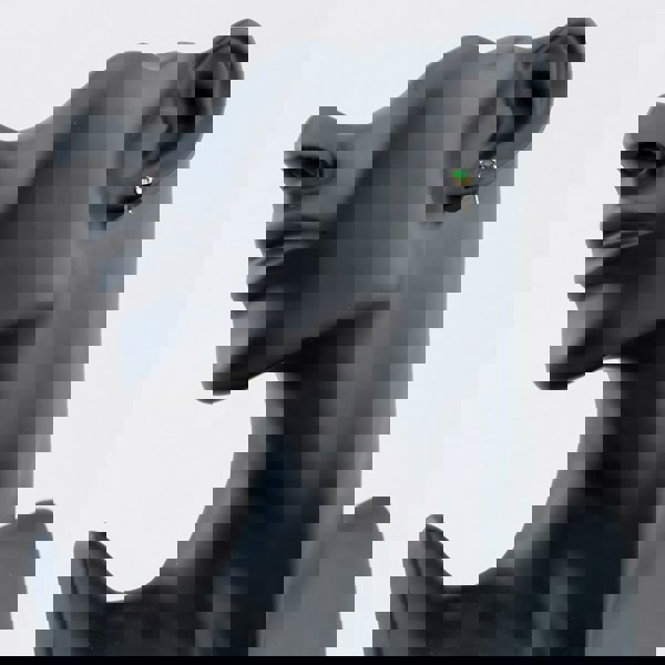 T. H. Baker 9ct Yellow Gold May Green Birthstone Stud Earrings 1.59.1853