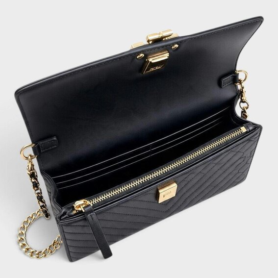 Tory Burch Britten Chain Wallet Wristlet Bag Black