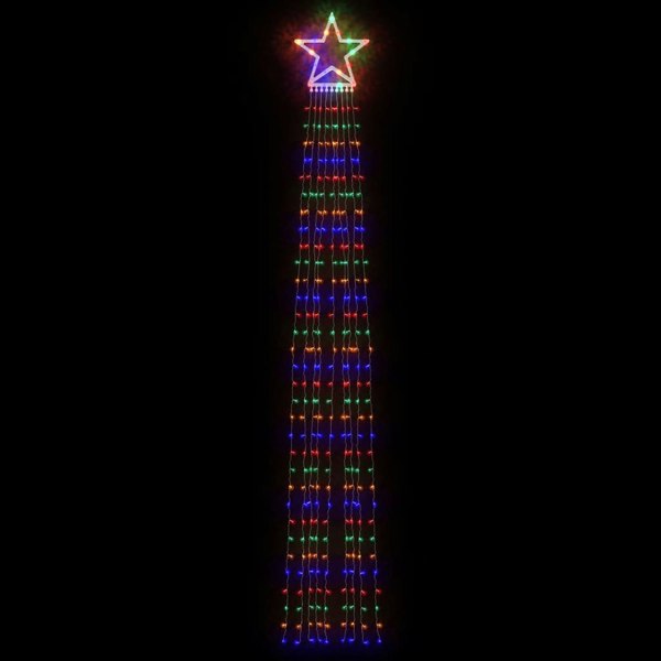 Berkfield Christmas Tree light 320 LEDs Colourful 375 cm