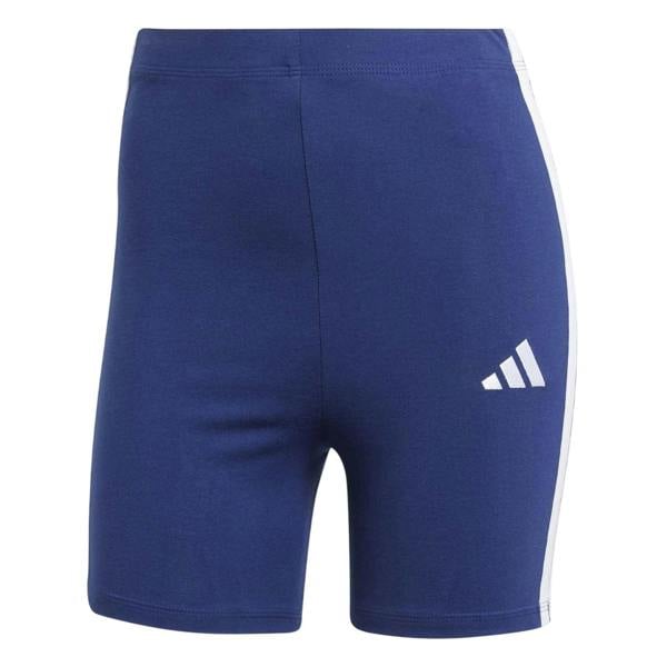 Adidas Womens/Ladies 3 Stripes Biker Shorts - Navy - 