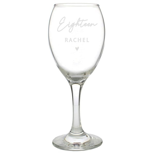 Personalised Memento Company Personalised Big Age Wine Glass