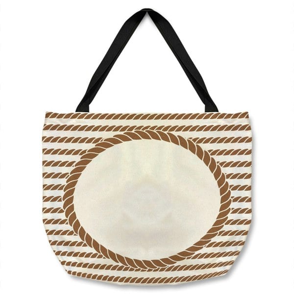 Benjamin Tate Design Rope Border Tote bag